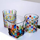 Axya Handmade Geometric Pattern Wine Glass Cocktail Glass - Perfect Gift