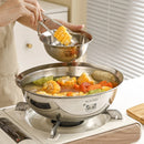Axyaa Stainless Steel Mixing Bowl Set - Food Safe Salad, Baking, and Serving Bowls