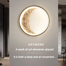 Luxury Nordic Moon LED Wall Lamp by Axyaa - Waterproof Bedroom Lighting