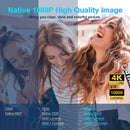 Axyaa Smart 4K Wifi6 Projector 1080P 390ANSI BT5.0 Home Cinema Upgrated HY300