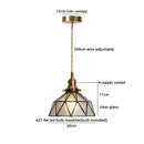 Axyaa Amber Clear Glass LED Pendant Chandelier - Vintage Hanging Lamp