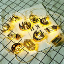 Axyaa Moon Star LED String Lights Eid Ramadan Home Decoration Party Supplies