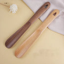 Axyaa Black Walnut Shoe Puller, Long Handle Shoe Wearing Device
