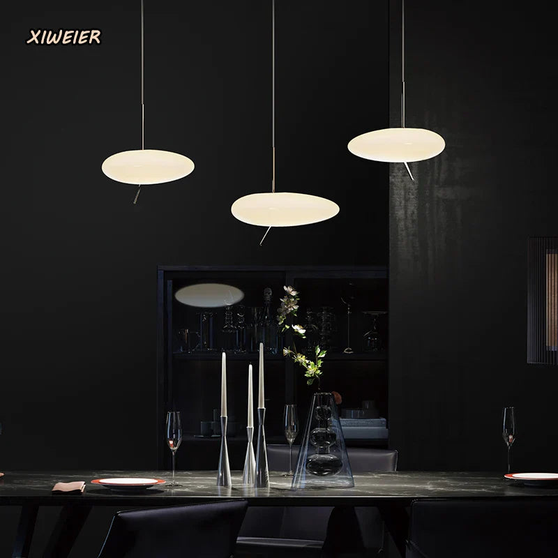 Axyaa Modern White LED Touchable Dimming Chandelier
