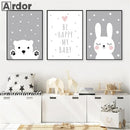 Nordic Style Nursery Wall Art Print for Kids Room Decor by Axyaa
