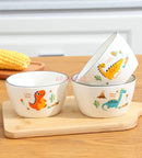 Axyaa Cartoon Ceramic Tableware Set - 4 Pieces