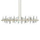 Axyaa Modern Copper Chandelier with Glass Shade