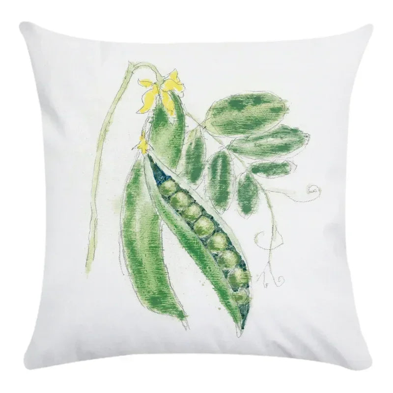 Axyaa Cartoon Fruit Vegetable Print Cushion Cover 45X45CM