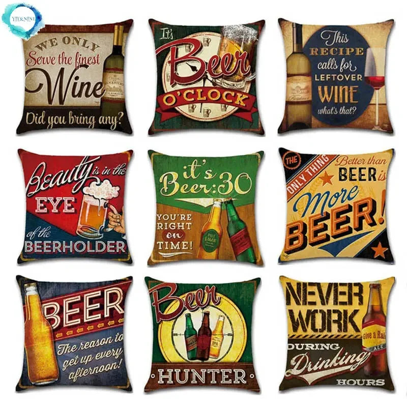 Axyaa Retro Style Cushion Cover for Home Decor and Party Bar Sofa