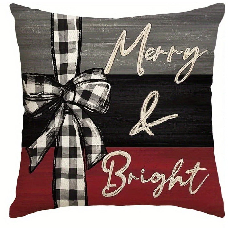 Axyaa Christmas Pillowcase 45x45cm - Home Decor & New Year Gift