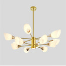 Axyaa Nordic LED Tree Branch Chandelier Gold Art Decoration Light