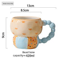 Axyaa Ceramic Sweet Mug, High Color Value Coffee Cup, Breakfast Milk Tea Juice Cup