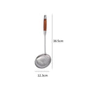 Axyaa Stainless Steel Wooden Handle Kitchen Utensils Set