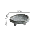 Axyaa Irregular Ceramic Dinner Plate High Foot Sushi Dessert Snack Specialty Tableware