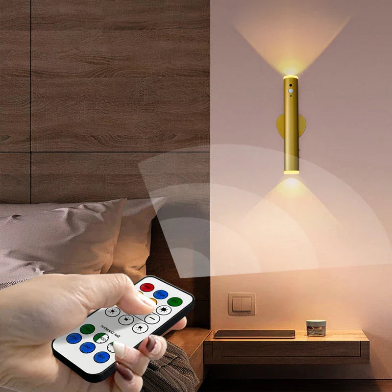 Axyaa Cordless Wall Lamp with Motion Sensor and Rechargeable Battery