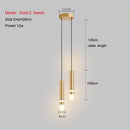 Axyaa Modern LED Tube Chandelier for Bedroom and Living Room