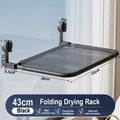 Axyaa Wall Mounted Retractable Clothes Drying Rack Shelf