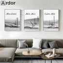 Axyaa Abstract Allahu Akbar Canvas Print Wall Art for Living Room