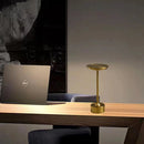 Axya Portable LED Desk Lamp Brass Night Light Industrial Style