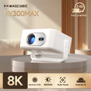Axyaa HY300Max Portable Projector: 400ANSI WiFi6, Auto Focus, 8K Full HD, Home Outdoor Cinema