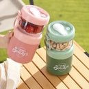 Axyaa 860ml Stainless Steel Soup Cup with Spoon and Lid