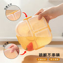 Axyaa Square Divided Lunch Box - Leakproof Portable Bento Container
