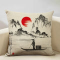 Axyaa Mount Fuji Retro Cushion Cover 45x45cm
