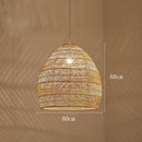 Rattan Pendant Chandelier Ceiling Light by Axyaa - Hand Knitted, Modern Design