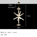 Axyaa Nordic Luxury Art Glass Chandelier for Home Decor Lighting