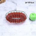 Axyaa Handwoven Fruit Platter: Plastic Imitation Vine, 10 Sizes, Brown Serving Basket