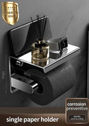 Axyaa Stainless Steel Toilet Paper Holder: Waterproof Tissue Box Bathroom Accessories