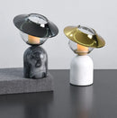 Axyaa Marble Circular Candlestick for Simple Natural Home Decor
