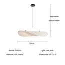Axyaa Nordic Silk LED Pendant Light: Modern Minimalist Chandelier for Bedroom, Foyer & Indoor Decor