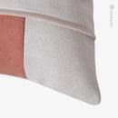 Axyaa Pink Texture-Stitch Flannel Sofa Pillow for Living Room, Bedroom, or Restaurant