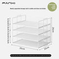 Axyaa 4-Tier Metal Mesh Desk Organizer for School and Office Storage