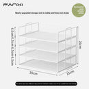 Axyaa 4-Tier Metal Mesh Desk Organizer for School and Office Storage
