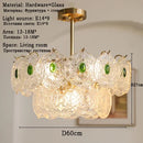 Emerald Green Glass Chandelier for Bedroom and Living Room by Axyaa