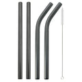 Axyaa Stainless Steel Bubble Tea Straws Set with Cleaner Brush
