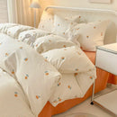 Axyaa Queen Bedding Set - Reactive Printed Polyester Duvet Cover, Bed Sheet & Pillowcase