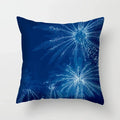 Blue Pattern Cushion Cover 45*45cm Pillowcase for Bedroom Sofa Home Decor by Axyaa