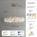 Axyaa Luxury Glass Crystal Chandelier for Living Room, Bedroom, and Study