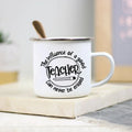 Teacher Enamel Mug by Axyaa - Creative School Water Cup - Perfect Teachers Day Gift