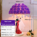 Axyaa Rose Table Lamp for Wedding Decor and Bedside Lighting