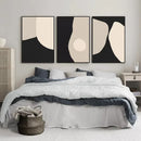 Axyaa Retro Abstract Canvas Painting for Living Room Wall Art Aesthetic