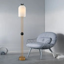 Axyaa Glass Ceiling Chandelier Floor Lamp for Living Room Bedroom