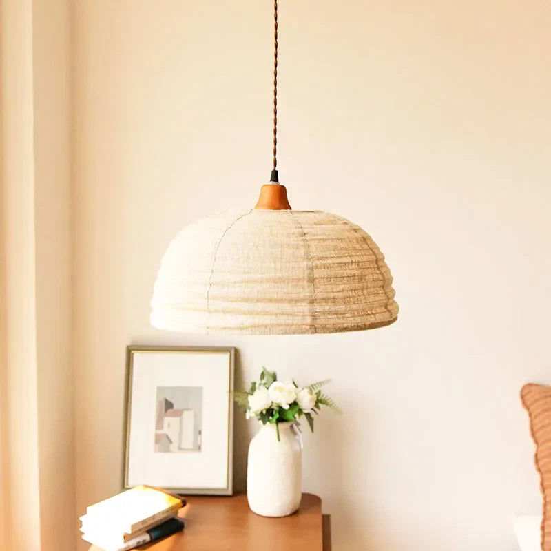 Axyaa Wabi Sabi Fabric Chandelier for Chic Ambiance in Home, Restaurant, or Hotel