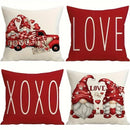 Axyaa Dwarf LOVE XOXO Valentine's Day Pillowcase for Home Room Sofa