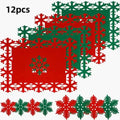 Christmas Snowflake Felt Coaster Set by Axyaa