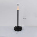 Axyaa LED Candlelight Camper Touch Night Light Rechargeable Table Lamp