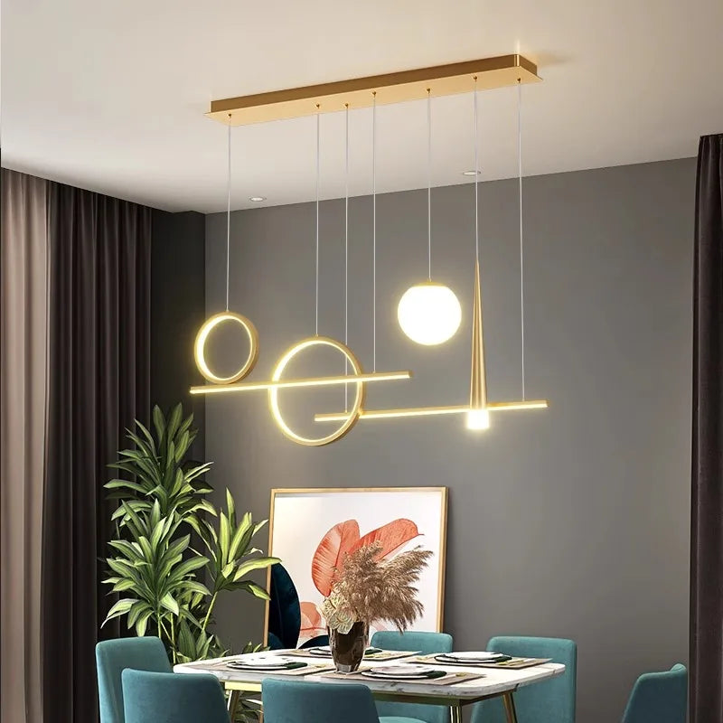 Axyaa Modern LED Ceiling Chandelier Pendant Lights for Bedroom & Dining Room